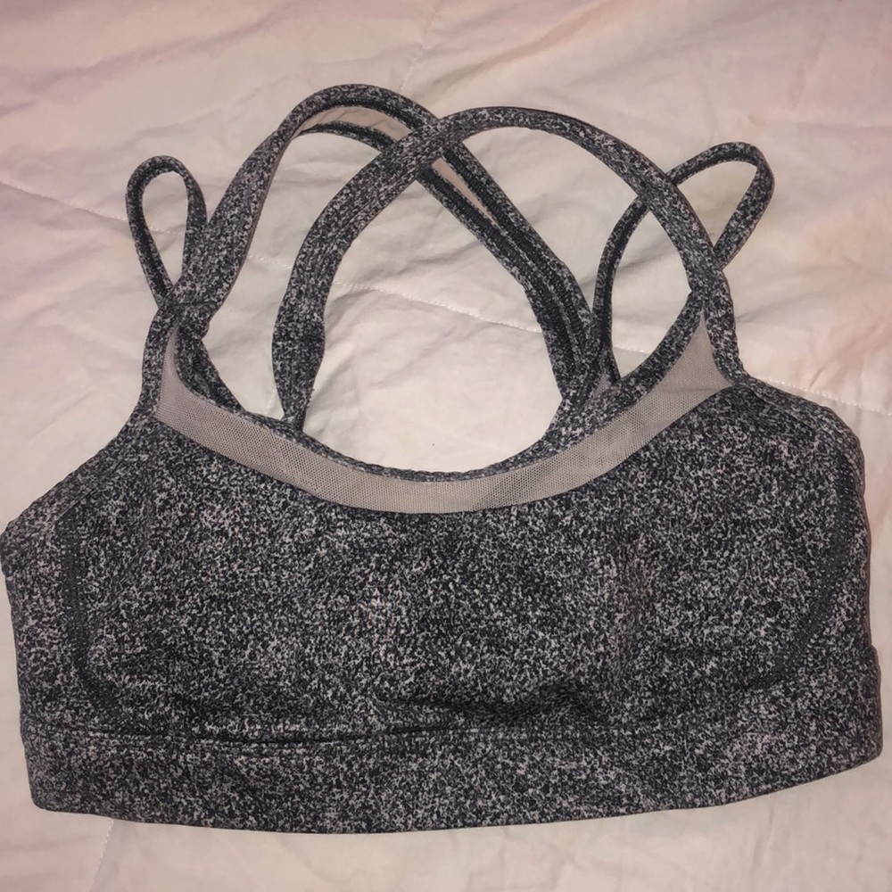 Grey lululemon sports bra
